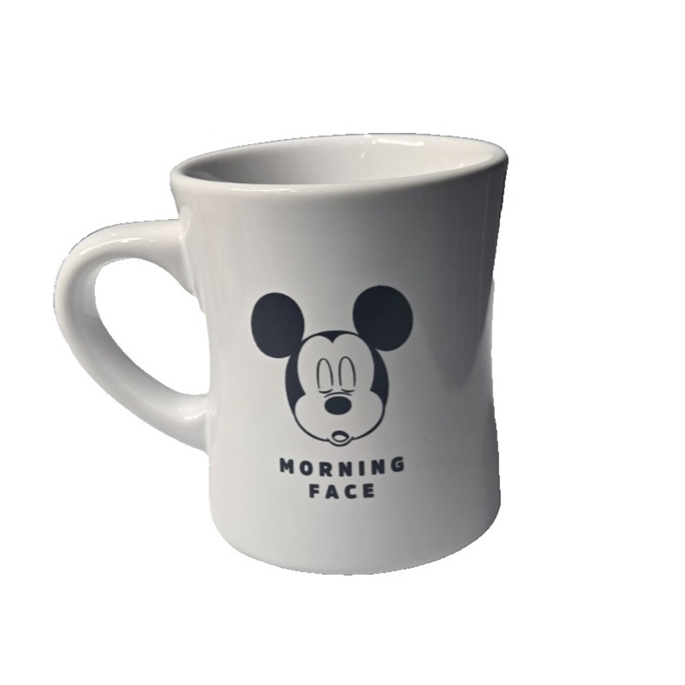 Mickey Mouse Morning Face Ceramic Coffee Mug‎ Disney Parks 13oz